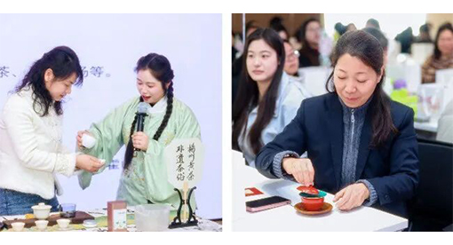 迈安德女员工茶艺体验